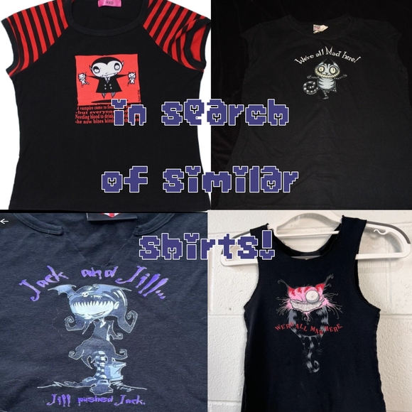 ‼️IN SEARCH OF GOTH / GRUNGE TEES‼️VTG/HOT TOPIC/Y2K/SCENE - Picture 1 of 9